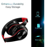 Bluetooth Over The Ear Headphone Stereo Sound Computer PC Headset for Gaming Meeting Chat with Mic/Soft Earmuffs/Foldable/TF 3.5mm Jack for Universal