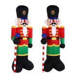 2 Packs 8Ft Nutcracker Soldier Christmas Inflatable Decor For Yard/Outdoor/Lawn/Porch Decor