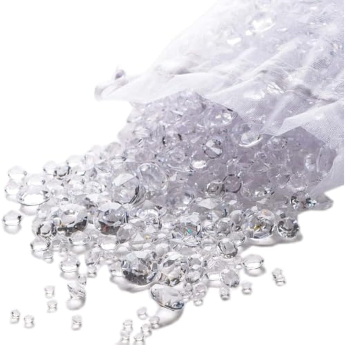 Luxury Crystal-Clear Party Decorations; Sparkling Scatter Gems & Vase Filler For Elegant Wedding Centerpiece Table Decor