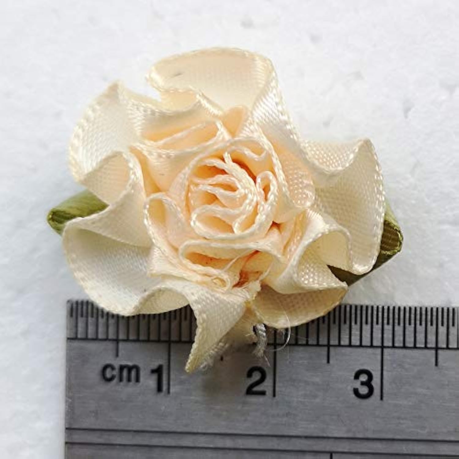 40Pcs Ribbon Flowers Bows Carnation Appliques Sewing Craft (Multi)