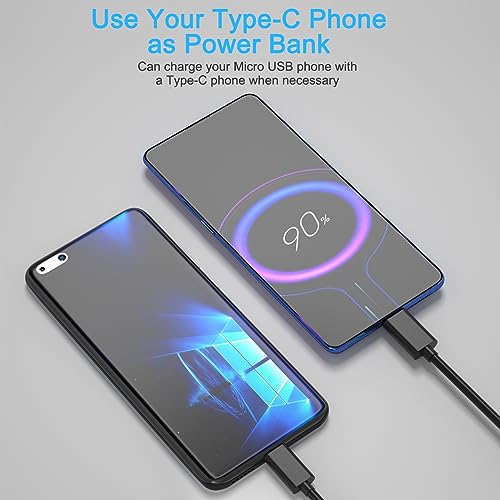 USB C to Micro USB Cable,Type C to Micro USB Charger Compatible with  Galaxy S4/S7 for MacBook Pro Air,Fire Tablets,TV Stick,Short USBC