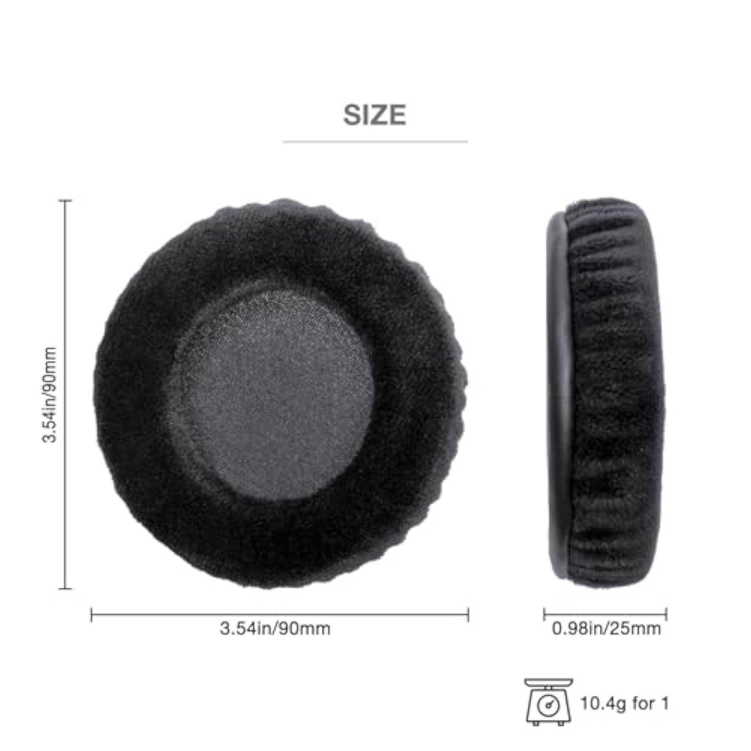 Ha-Rz510 Ear Pads Compatible With Jvc Ha-Rz510 Rz 510,Ha-Rx500 Rx300 Headphone,Velour Soft Memory Foam Cushion Earpads