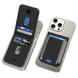 Mag-Safe Wallet Folding Magnetic Card Holder For The Back Of Iphone, N52 Stronger Magnetic Attraction Mag-Safe Wallet Case For Series Of Iphone 15/14/13/12 Pro And Promax,Black