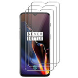 3 Pack For Oneplus 6T Tempered Glass Screen Protector, 9H Hardness, Anti Scratch, Hd Clear