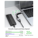 Short Usb-C To Usb-A Otg Adapter Cable, 5 Inch, 10Gbps, Usb-C To Usb-A Female, Thunderbolt 3/4/5 & Usb4 Compatible, For Macbook, Ipad, Iphone 15/16