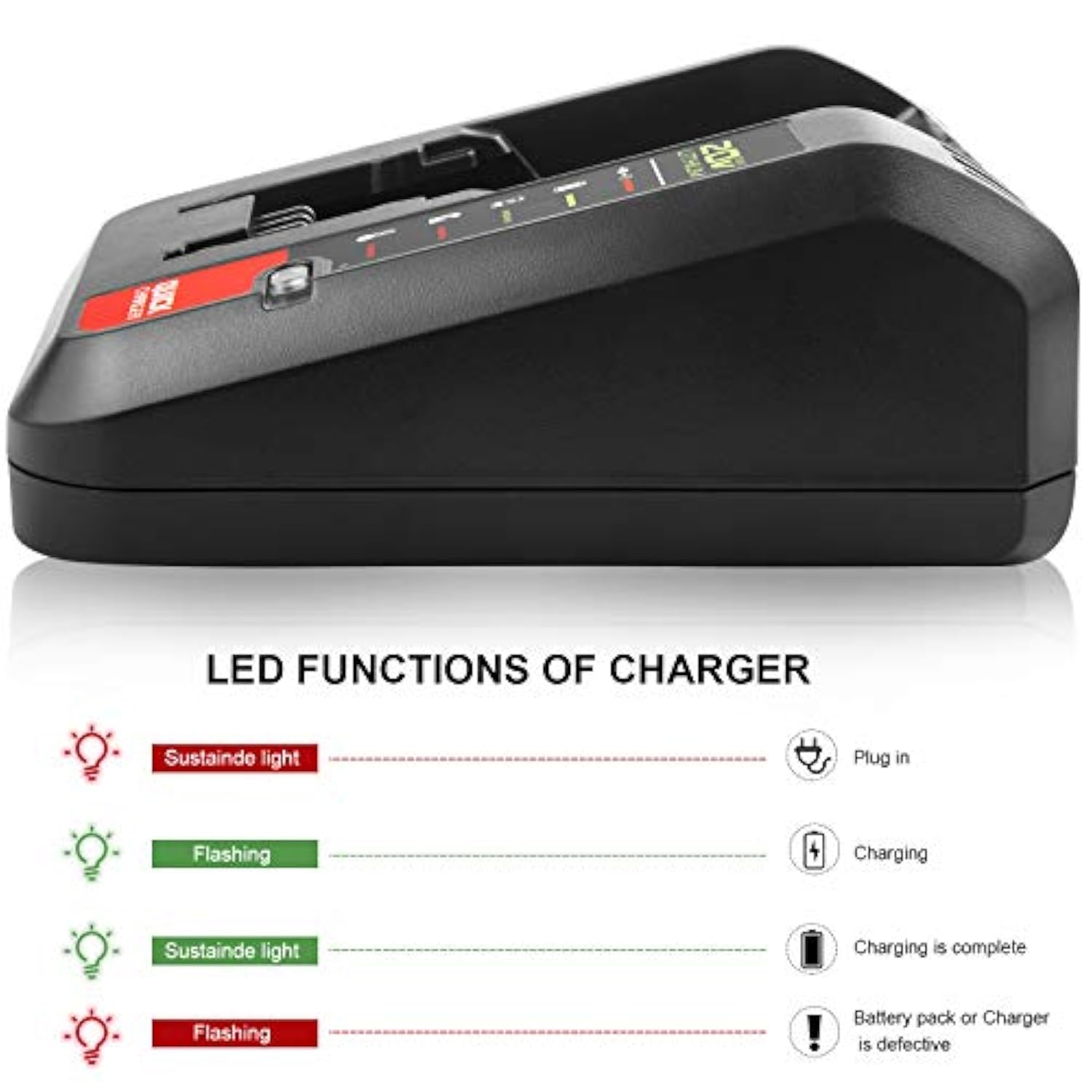 Quick Charger [For Porter-Cable 20V Max] & [For Black+Decker 20V Max] Lithium Battery Pcc680L Pcc681L Pcc682L Pcc685Lp Pcc699L And Battery Lbxr20 Lbxr2020 Lbx4020