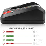 Quick Charger [For Porter-Cable 20V Max] & [For Black+Decker 20V Max] Lithium Battery Pcc680L Pcc681L Pcc682L Pcc685Lp Pcc699L And Battery Lbxr20 Lbxr2020 Lbx4020