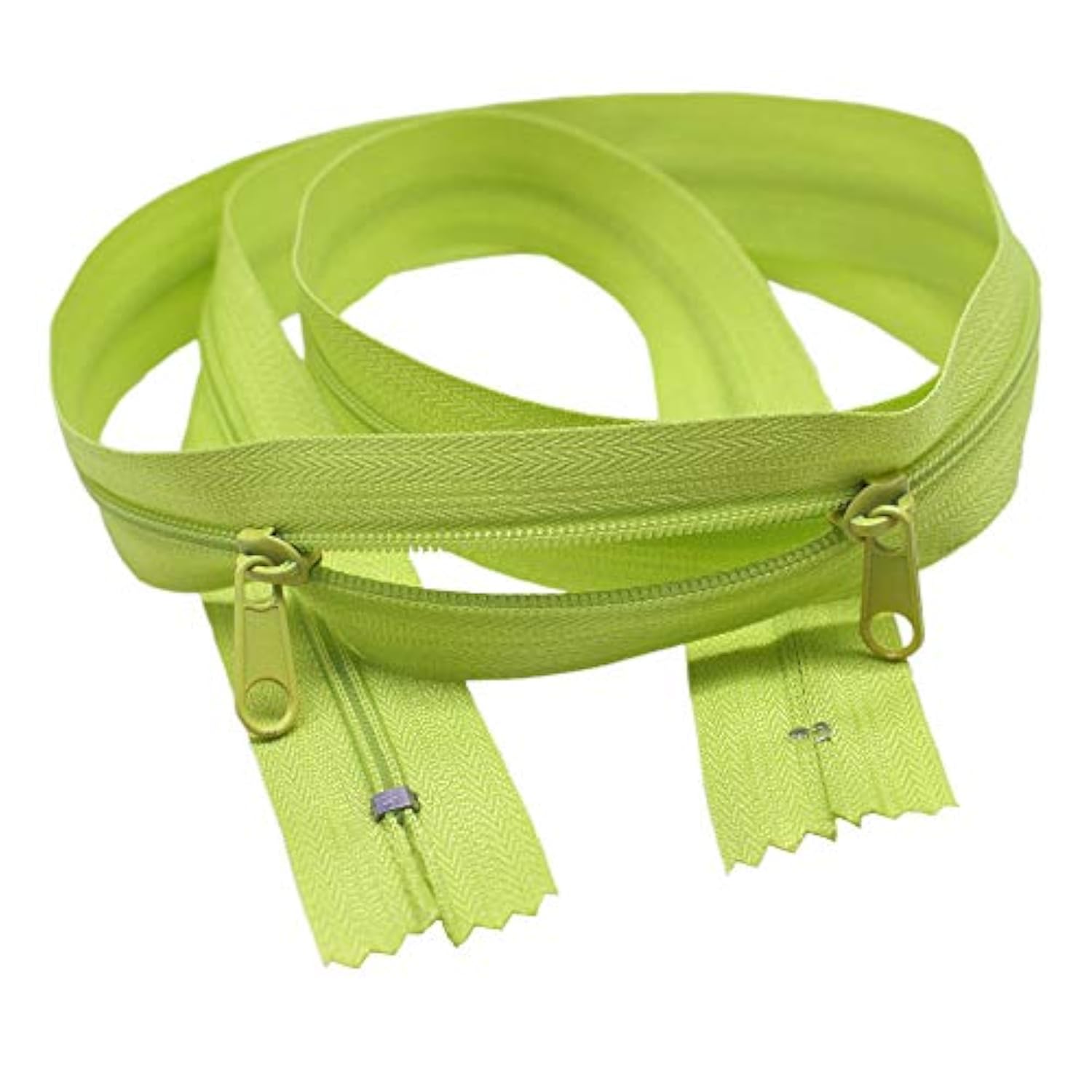 20Pcs 30 Inches Double Slider Zippers #3 Nylon Coil Zippers With Two L