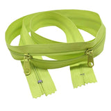 20Pcs 30 Inches Double Slider Zippers #3 Nylon Coil Zippers With Two L