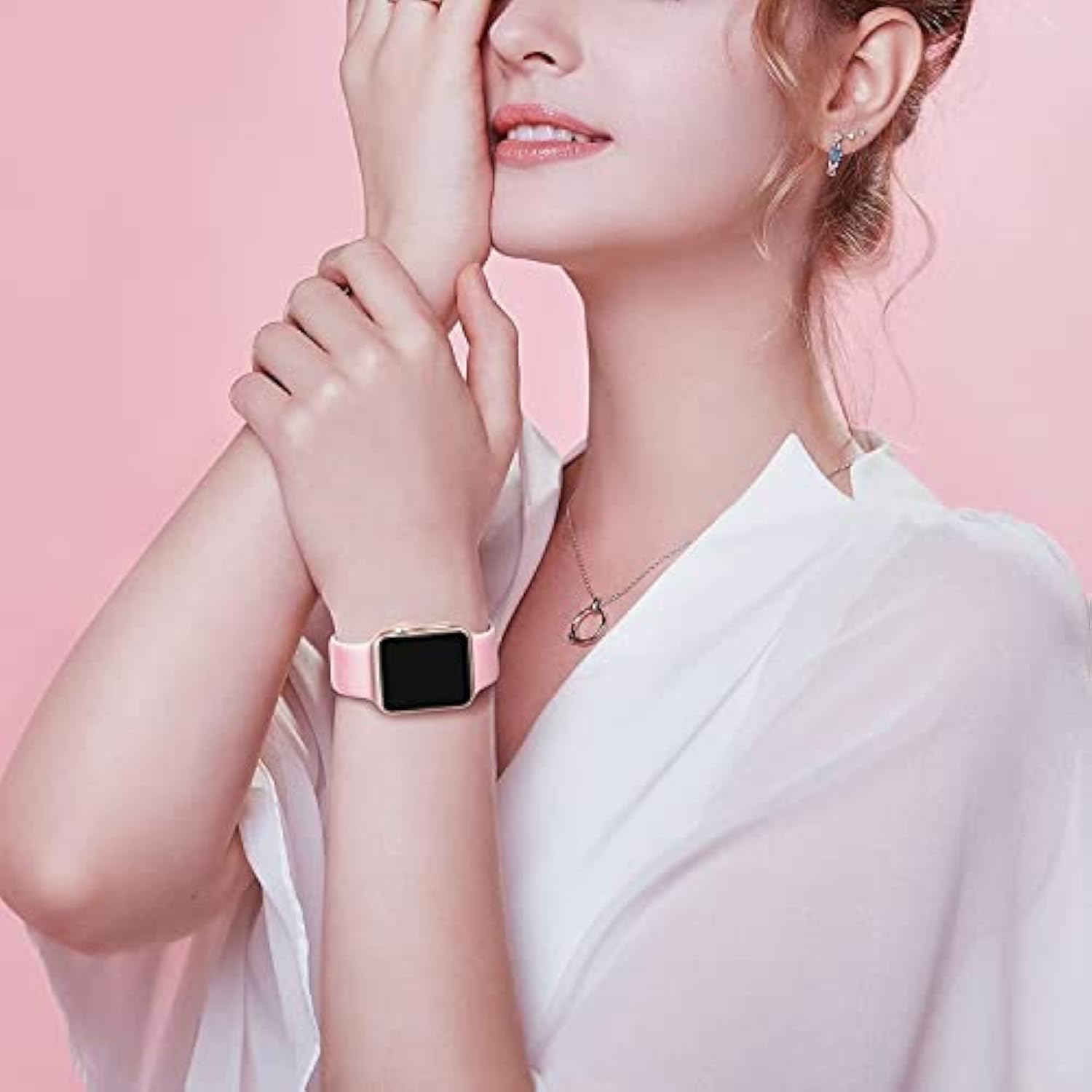 6 Pack Sport Bands Compatible With Apple Watch Band 38Mm 40Mm 41Mm 42Mm 44Mm 45Mm 49Mm 46Mm,Silicone Waterproof Strap Compatible With Iwatch Apple Watch Series 10 9 Ultra 8 7 6 5 4 3 2 1 Se Women Men