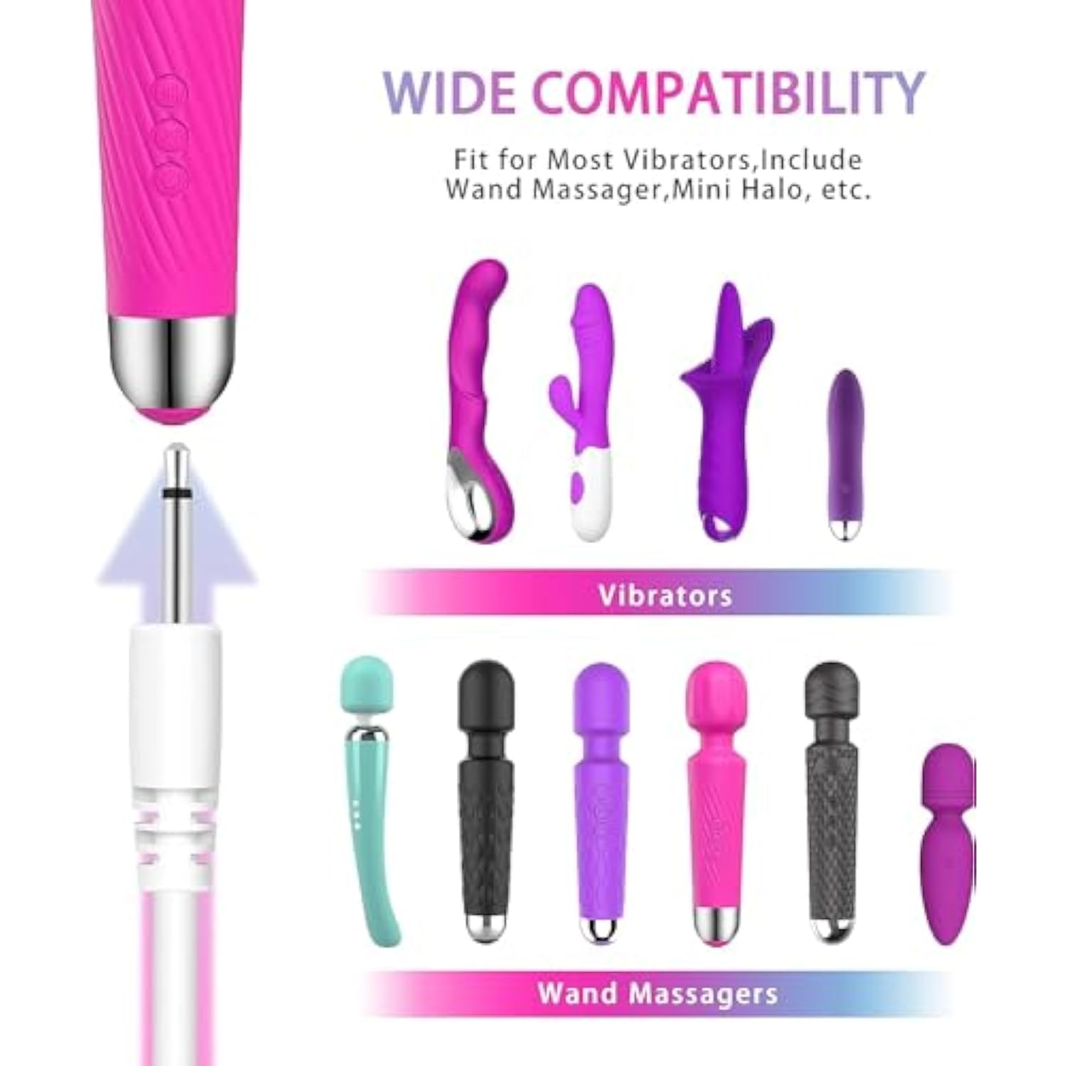 2Pack Charger Cable Compatible With Shibari Mini Halo Vibrator Replacement Dc 2.5Mm Charging Cable Cord Accessory For Shibari Mini Halo Vibrator, White-2.2Ft