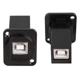 D-Type Usb B 2.0 Panel Mount Solderless Connector, Usb Type B Female To Female