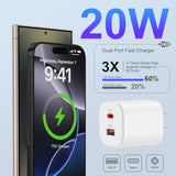 Fast Samsung A17 Charger Type C For Galaxy A17/A36 5G/A16/A56/A26/S25 Ultra/S24/Z Fold 7/Flip 7,Dual Usb C Charger Block Type C Fast Charging Cube Chargerr Wall Plug For Iphone 16/15/14/13/12,Pixel 10