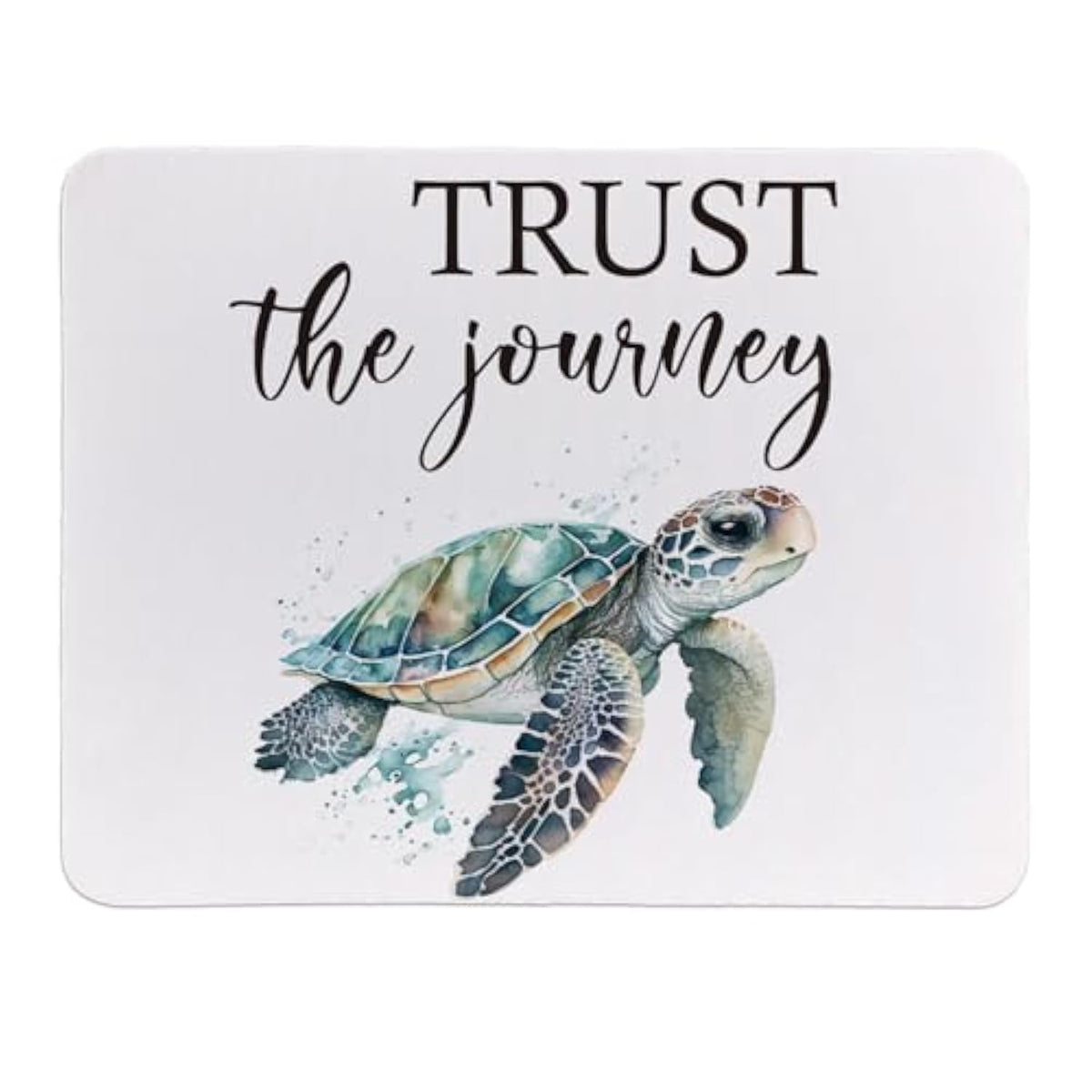 Turtle Mouse Pad For Desk, Turtle Gifts For Women Turtle Lovers, Turtle Desk Accessories, Non-Slip Rubber Base Mouse Pads For Wireless Mouse, Computers, Laptop, Office, 9.5X7.9 Inch