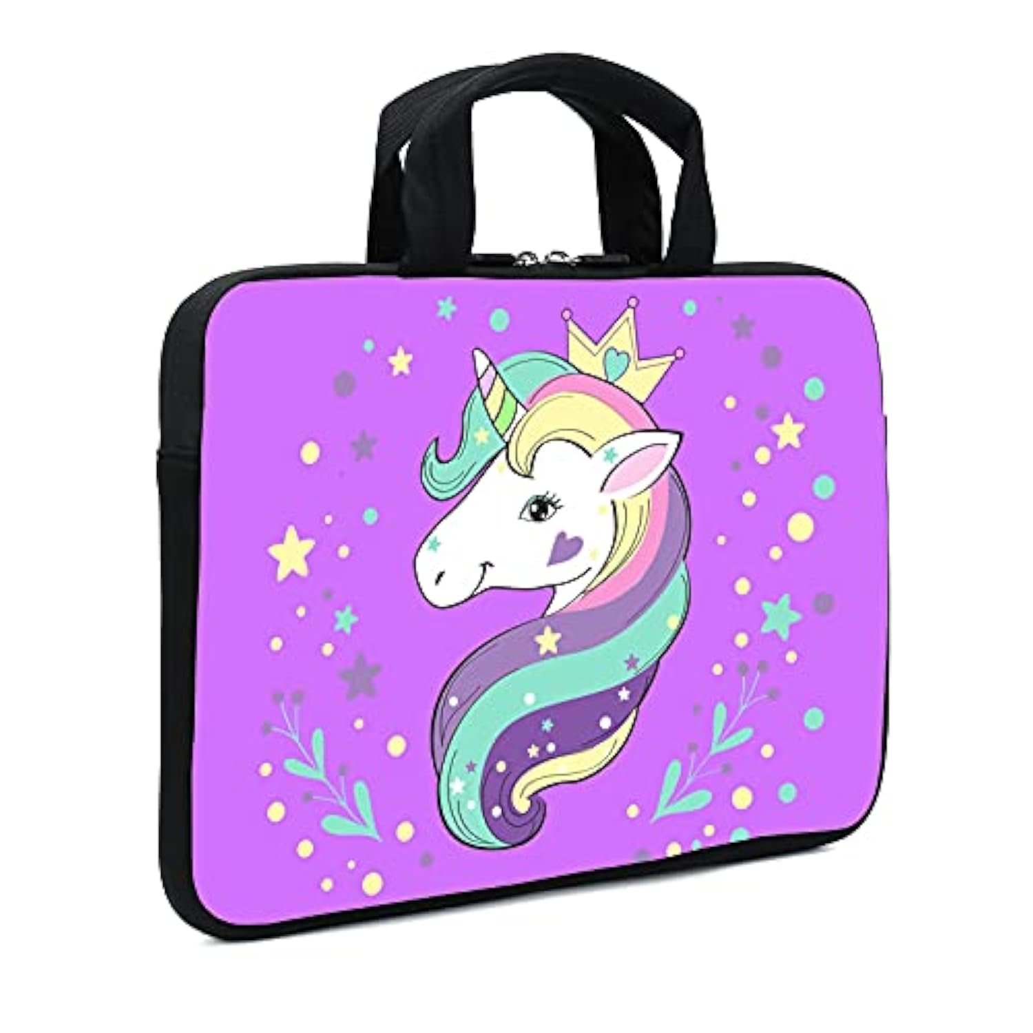 11.6 12 12.1 Inch Laptop Carrying Bag Protective Chromebook Case Pouch Netbook Notebook Ultrabook Bag Tablet Sleeve Cover Travel Briefcase With Handle For Men Women (Horse)