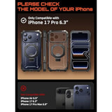 SUPCASE for iPhone 17 Pro Case with Kickstand (Unicorn Beetle Grip), [Camera Control Cover] [Compatible with MagSafe] [Military-Grade Drop Protection] Heavy Duty Magnetic Phone Case, Black