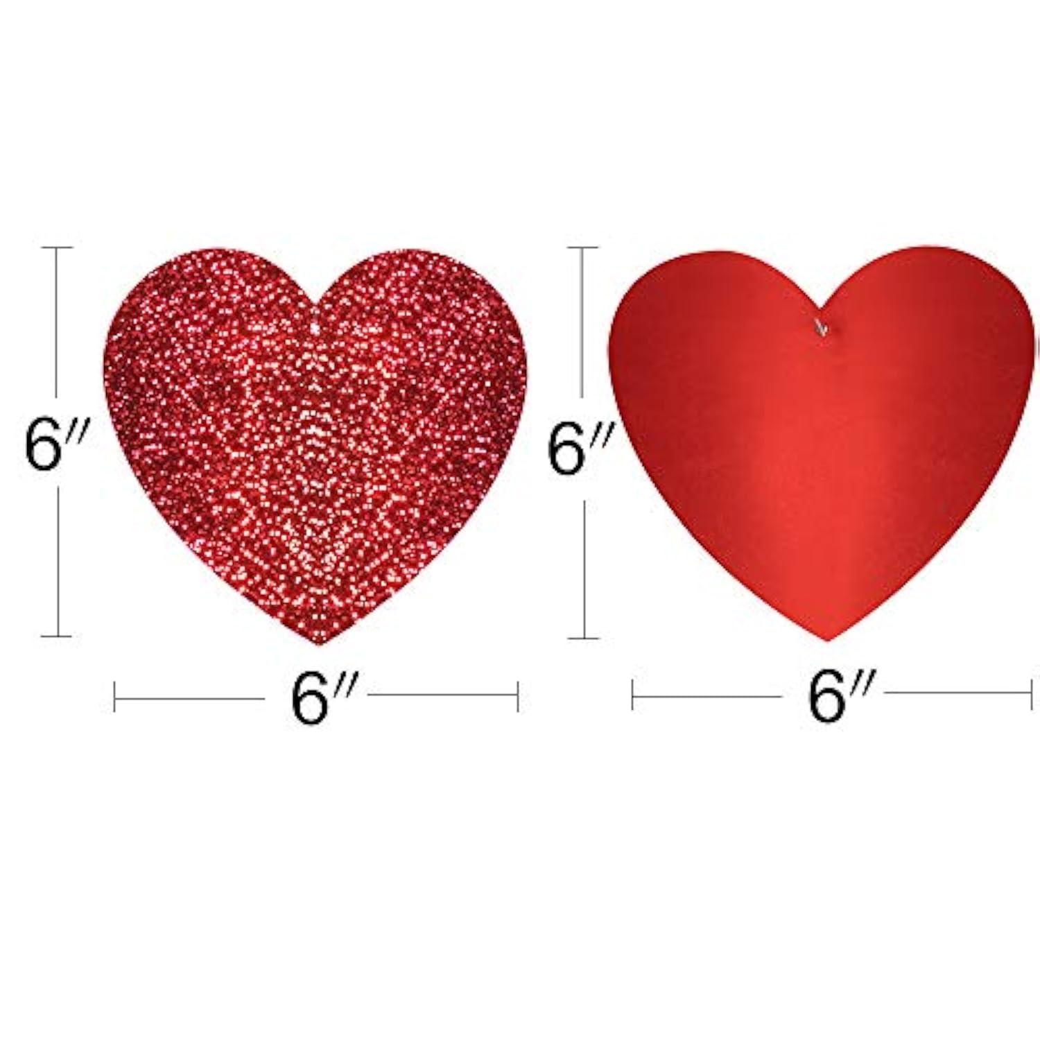 Valentine'S Day Glitter Heart Swirl Hanging Decoration- Bridal Shower, Engagement, Wedding,Birthday Party Decorations 30Ct