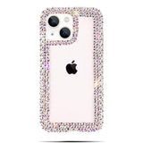 Compatible With Iphone 13 Case For Women Girls 3D Glitter Sparkle Bling Case Luxury Shiny Cute Crystal Charms Rhinestone Diamond Bumper Clear Protective Cases Cover Clear