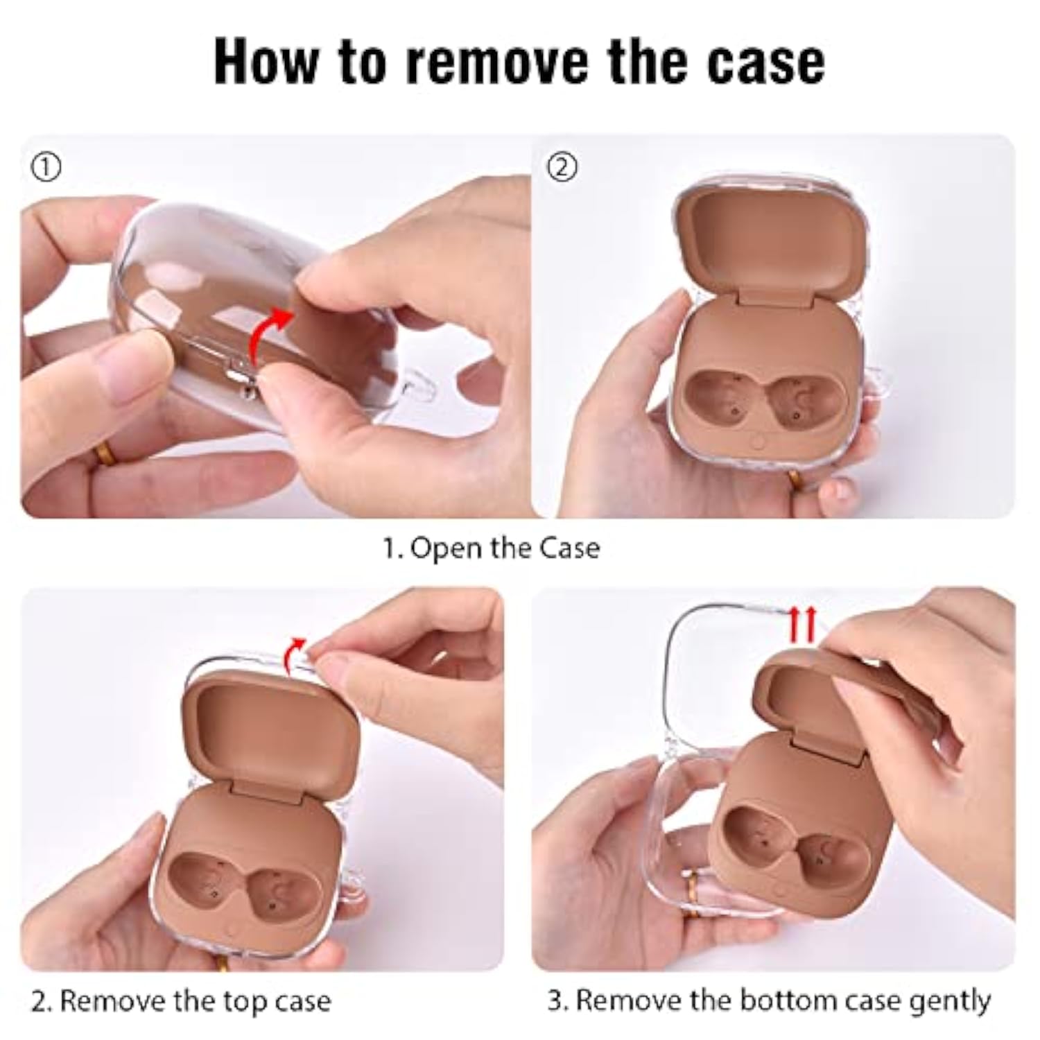 Compabitle With Beats Fit Pro Case Cover, Hard Case For Apple Beats Fit Pro 2021 Shockproof Protective Earbuds Case With Keychain Accessories For Men Women (Clear)