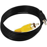 3.5Mm 1/8 Inch Mono Male Plug To Rca Male Jack Audio Cable Cord Gold Plated 1.8M (6Ft)