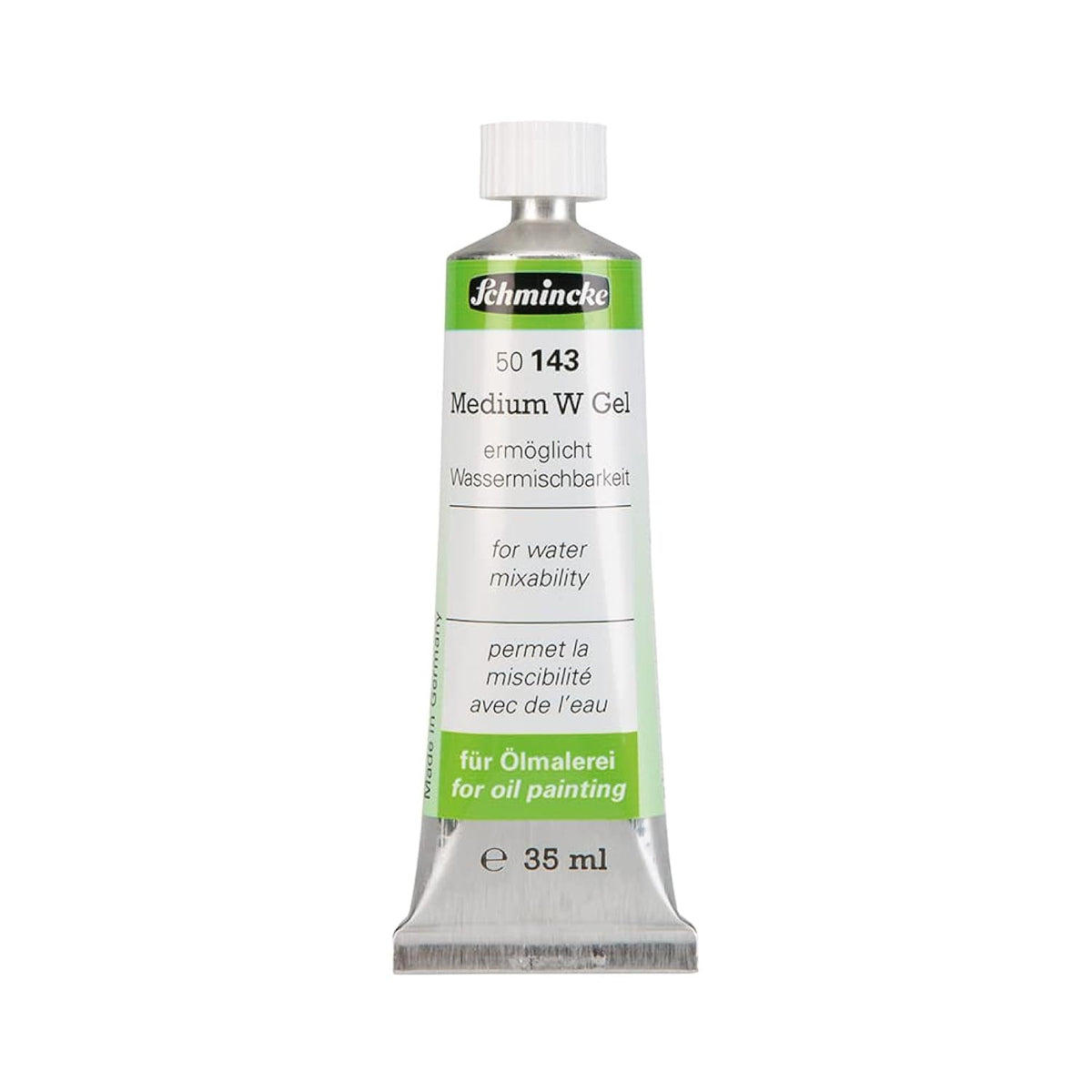 - Medium W Gel, Tube 35 Ml, 50143009, Jelly Like Medium, Makes Oil Colours Water-Mixable, Increases Gloss And Transparency, Odourless