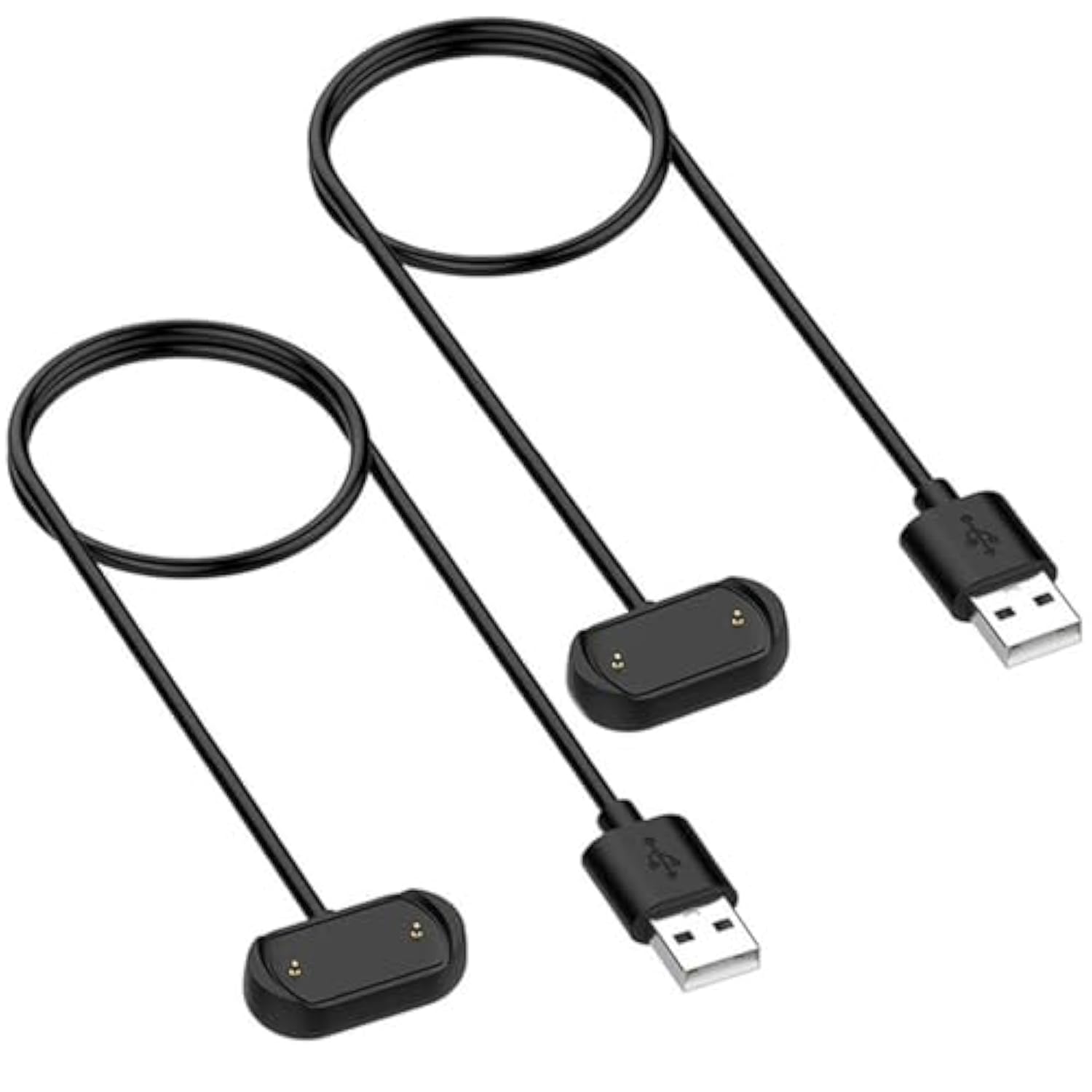For Amazfit Gtr 2 Charger, Usb Charging Cable For T-Rex Pro, Gtr 2E, Gts 2, Gts 2E, Gts 2 / Gts 4 Mini, Bip 5, Bip 3, Bip U Pro, Zepp E/Z Smartwatch (2-Pack, 3.3Ft/100Cm)