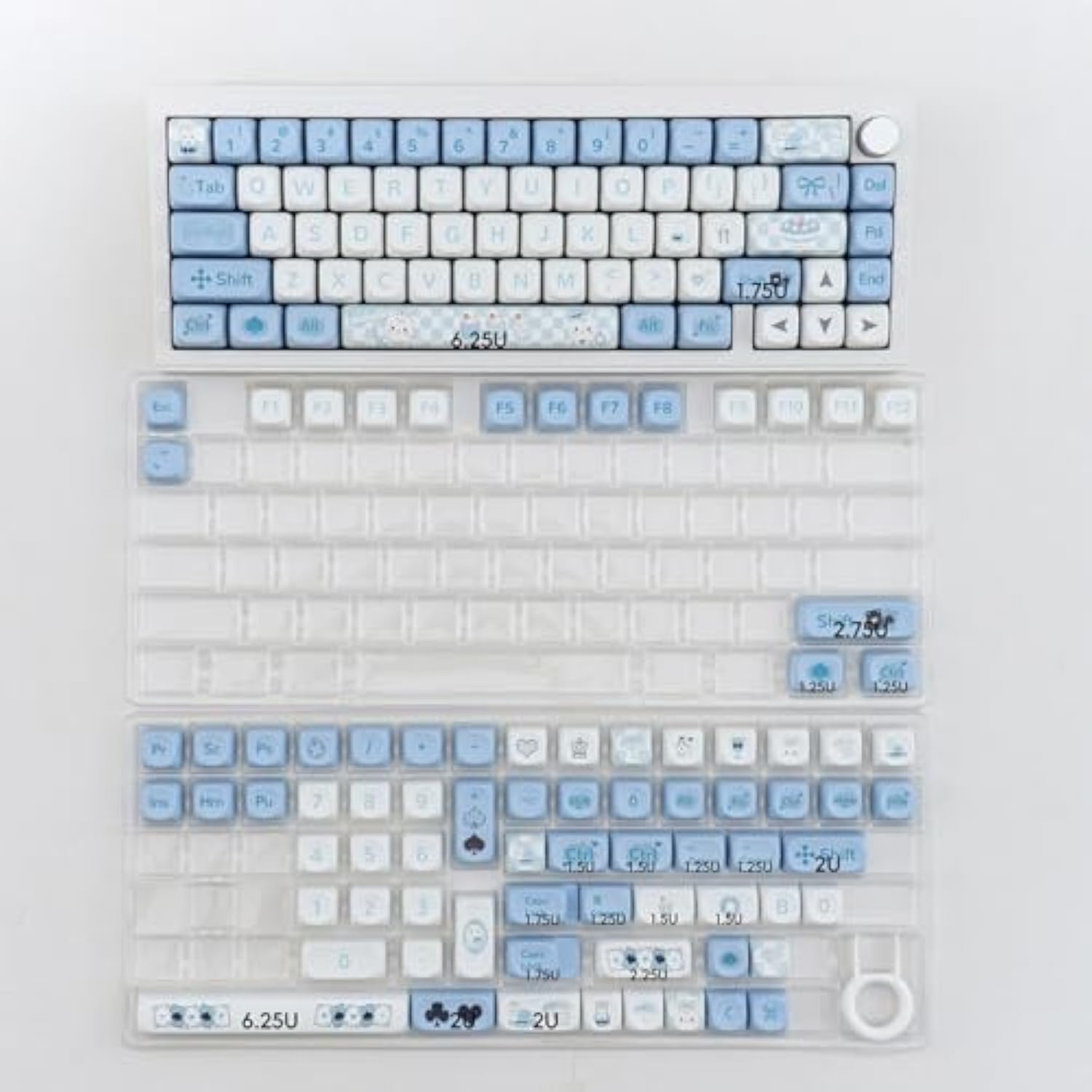 Pbt Cat Keycaps Set Moa Profile Cute Keycaps 144 Keys Custom Dye-Sublimation K