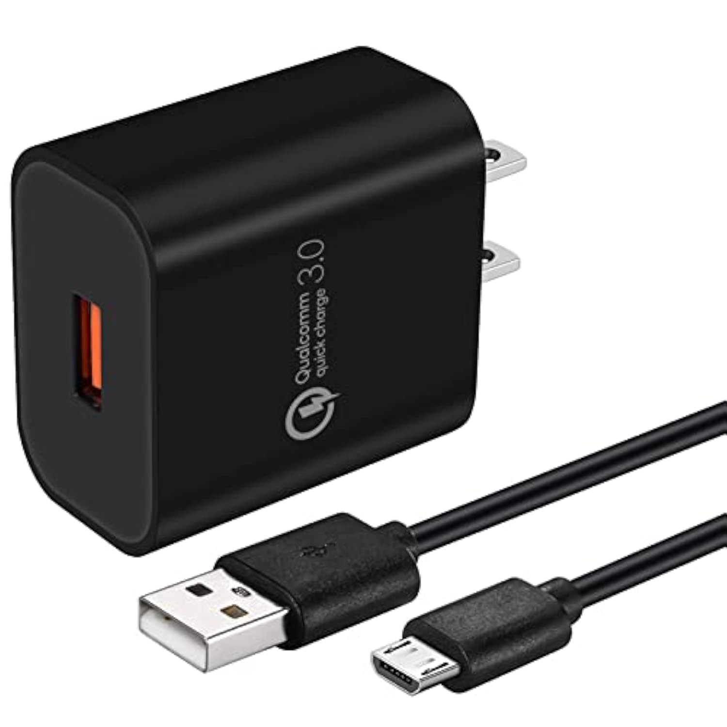 Fast Charger Compatible Samsung Galaxy J7, Galaxy J7 Prime,J7 Sky Pro/Pro,J7 V 2Nd/Perx/Star,J7 Neo/Luna/Crown/Eclipse/Refine,J6 Plus/J5 Pro,J4 Plus/J4 Core,Qucik Charge 5Ft Usb Micro Cable