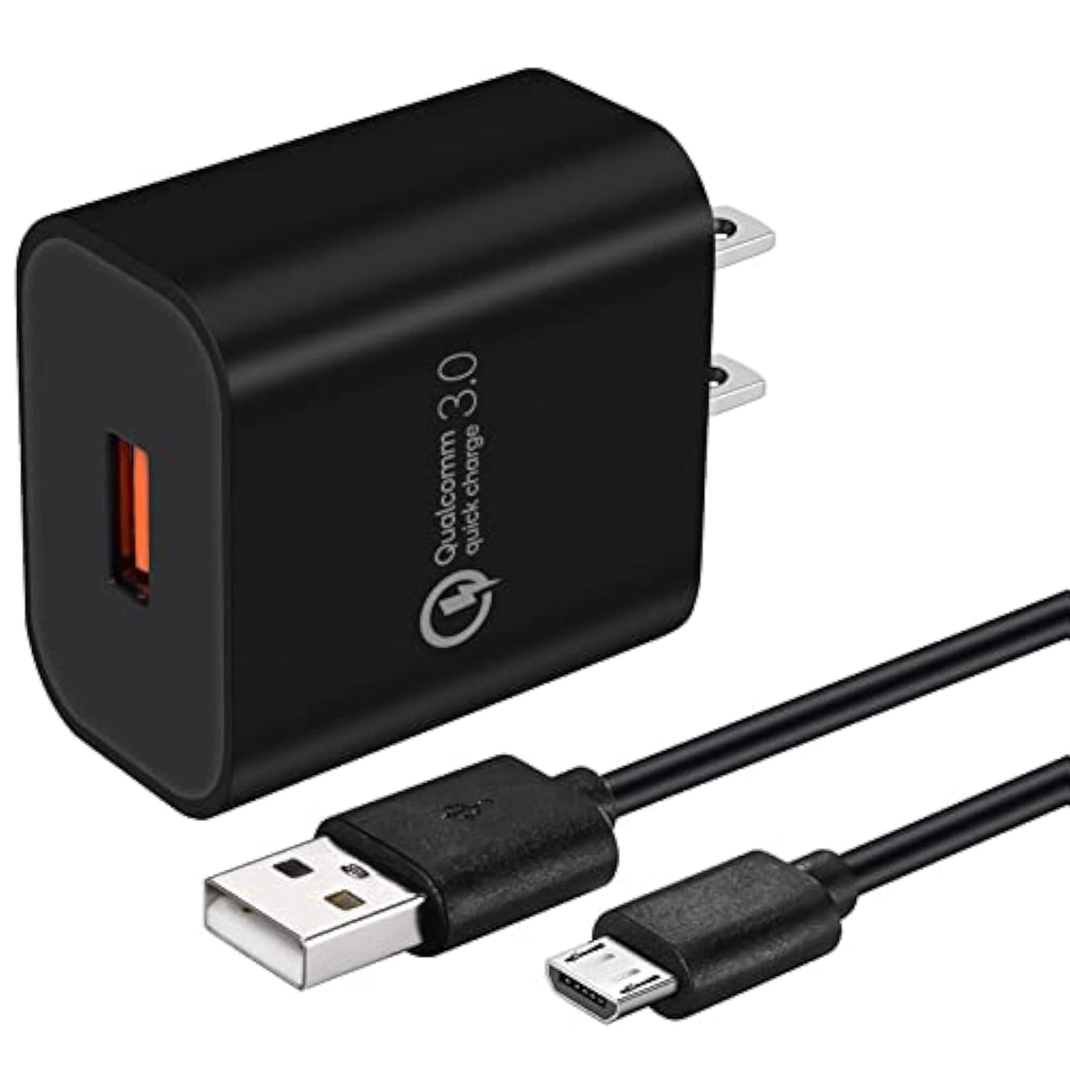 Fast Charger Compatible Samsung Galaxy J7, Galaxy J7 Prime,J7 Sky Pro/Pro,J7 V 2Nd/Perx/Star,J7 Neo/Luna/Crown/Eclipse/Refine,J6 Plus/J5 Pro,J4 Plus/J4 Core,Qucik Charge 5Ft Usb Micro Cable