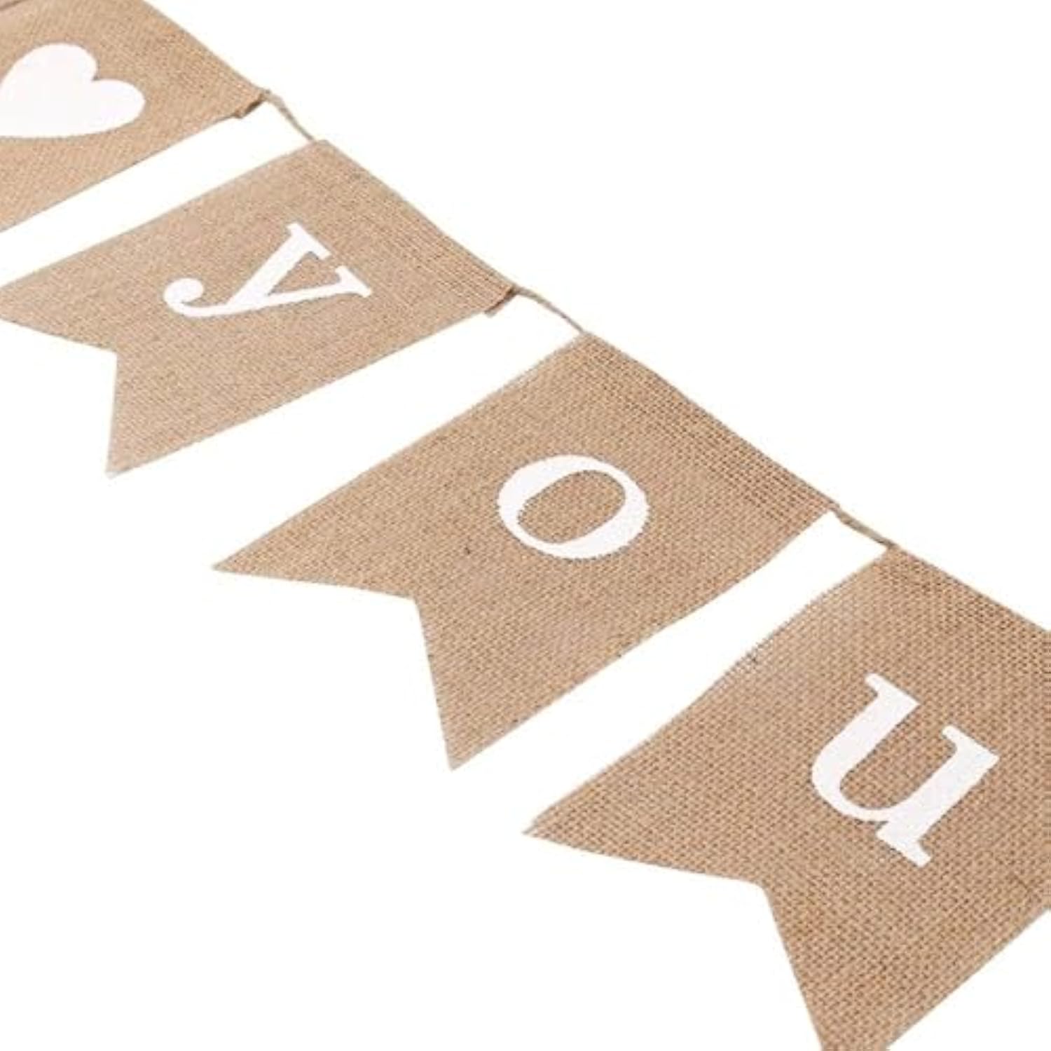 Jute Hessian Burlap Thank You Banner Rustic Wedding Party Bunting