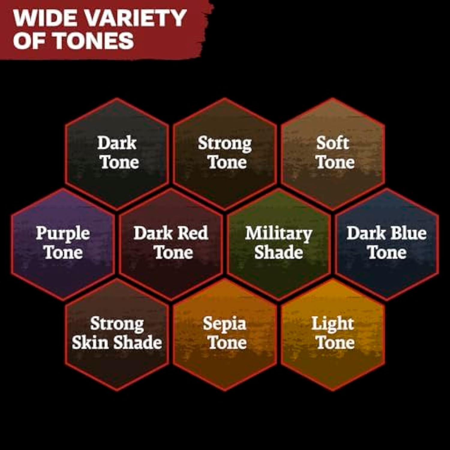 , Warpaints Fanatic Washes Set Combo, 10 X 18 Ml Acrylic Paint, Incl. 1 Brush - Model Paint Washes And Shades For Miniature Models, Warhammer & Dnd Miniatures