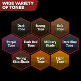 , Warpaints Fanatic Washes Set Combo, 10 X 18 Ml Acrylic Paint, Incl. 1 Brush - Model Paint Washes And Shades For Miniature Models, Warhammer & Dnd Miniatures