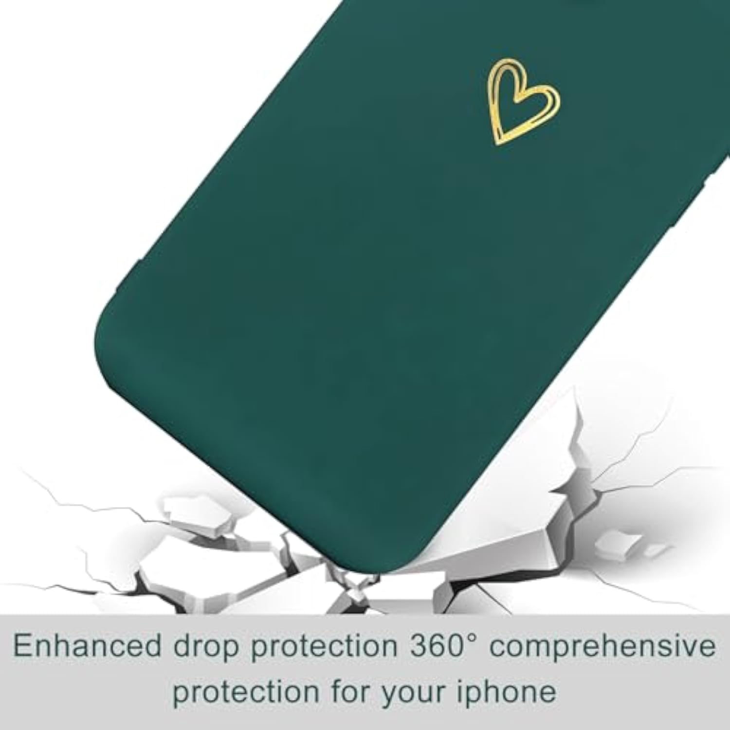 For 14 Case Cute Slim Shockproof Phone Case With Wireless Charging Support And Protection, Green