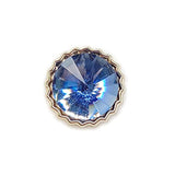 Decorative Blue Rhinestone Resin Sewing Shank Buttons 50 Pcs - 12.5Mm,