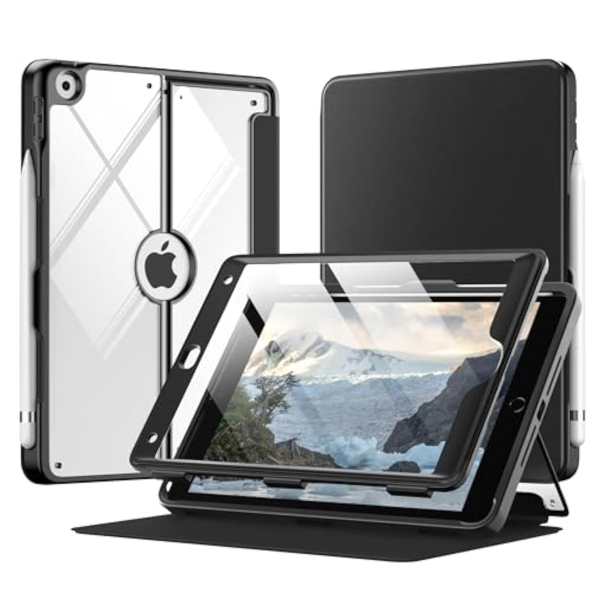 MoKo Case for iPad 9th Generation with Pencil Holder, iPad 8th/7th Gen Case 10