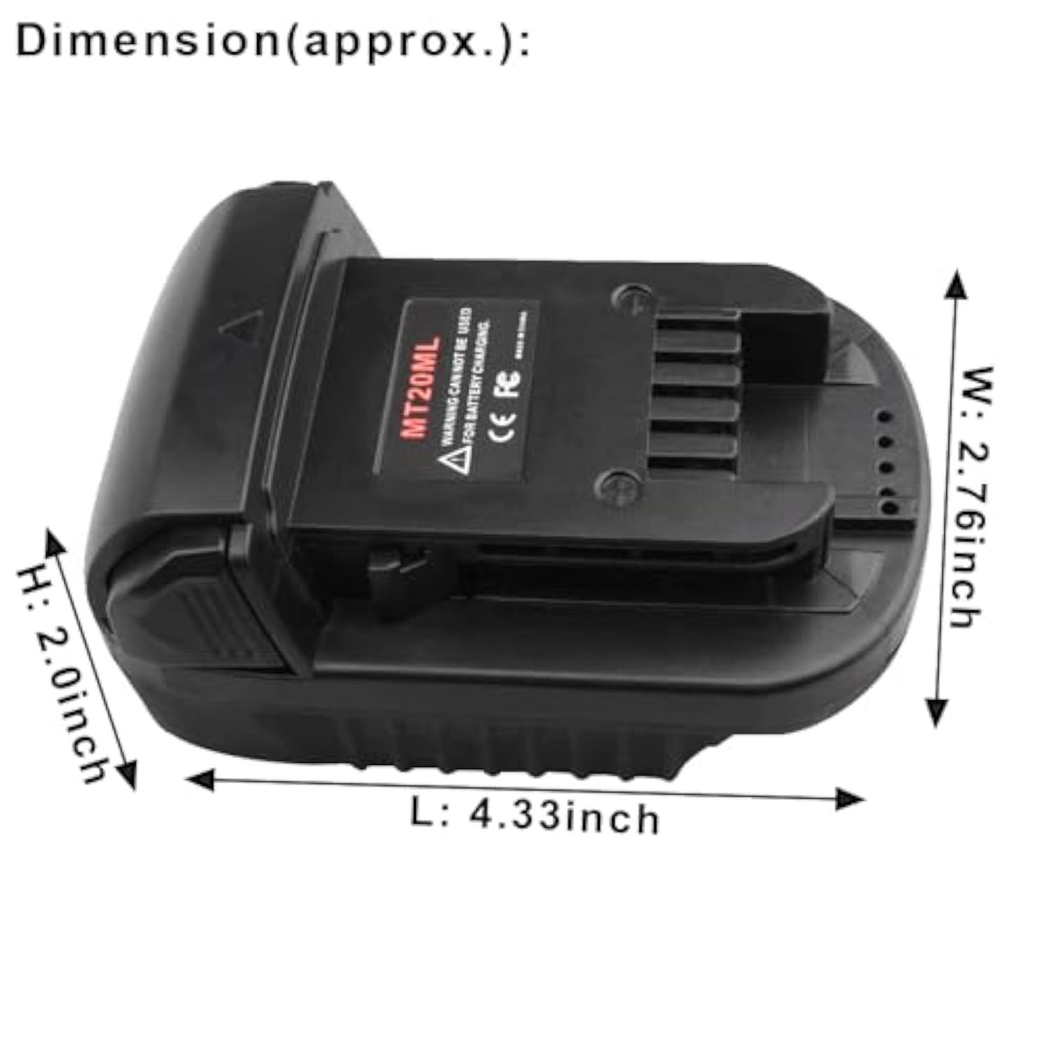Makita 18V to Milwaukee M18 Battery Adapter Converter for Cordless Tools