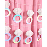 Diamond Ring 3D Banner - 5 Ft. | Engagement Party Decoration, Tying The Knot Proposal Decor, Bachelorette Backdrop, Just Married, Bridal Shower, She Said Yes