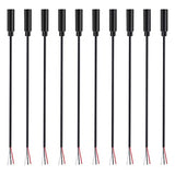 10 Pack 3.5Mm 1/8" To Speaker Wire Trs Stereo Female Jack To Bare Wire Pigtail 3.5Mm Plug Connector Adapter Repair Audio Cable For Speaker Headphone Headset Earphone