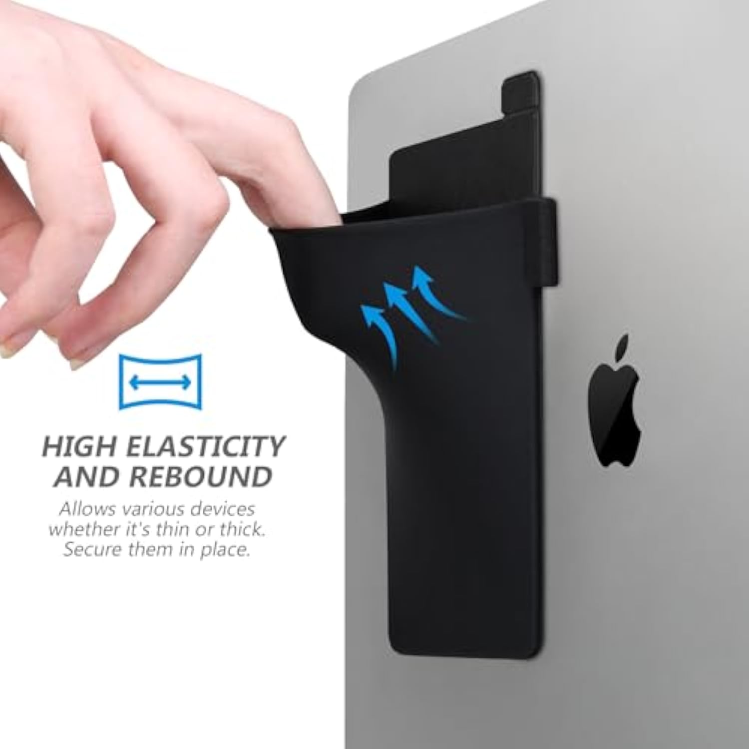 Hard Drive Holder Sleeve For Laptop, Laptop Ssd Holder, Stick On Pouch With Reusable Adhesive, For Sandisk, Samsung, Crucial, Portable External Solid State Drive Ssd Hard Drive Case, Black