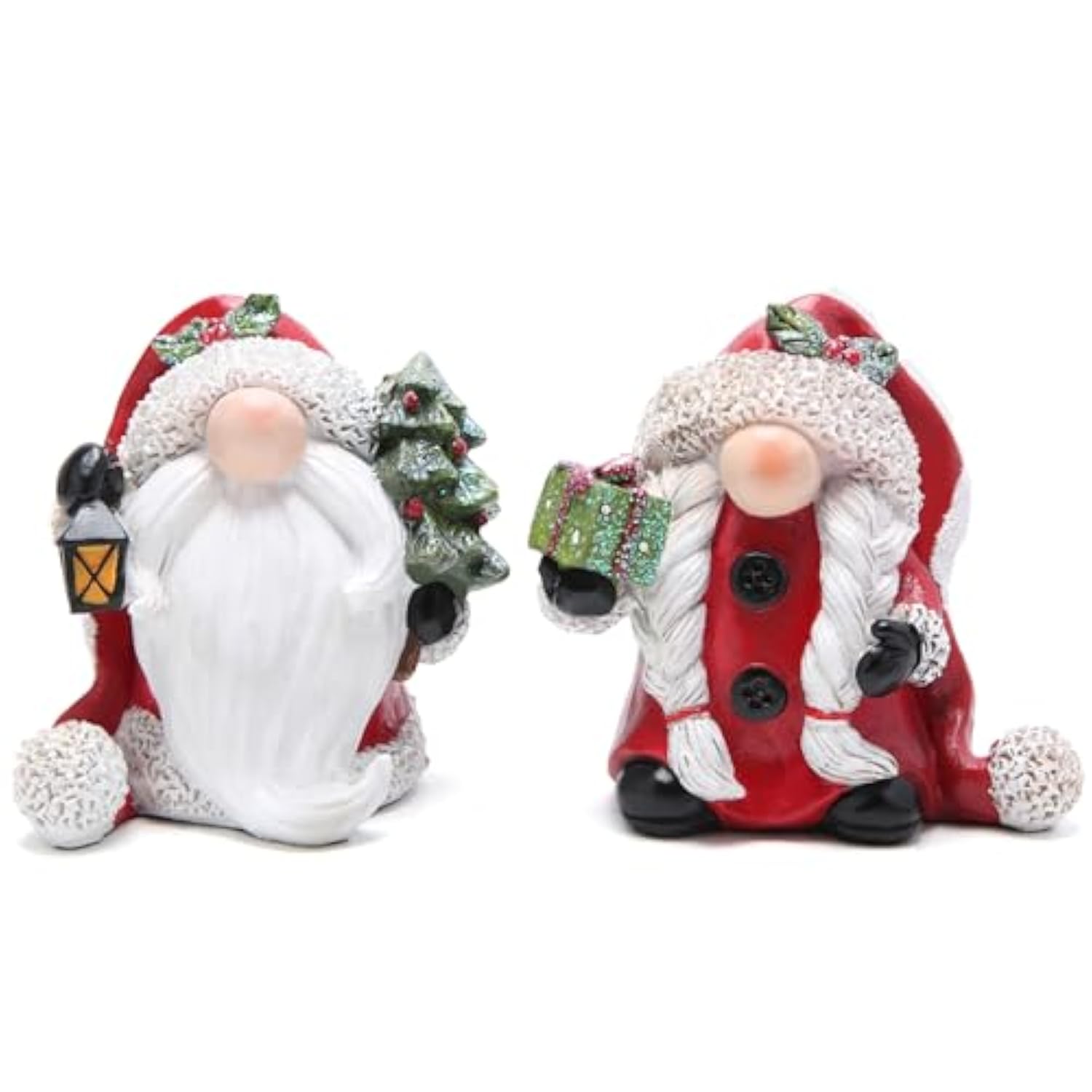 2 Pcs Christmas Gnomes Decorations Xmas Hat Gnome Figurines Decor Handmade Elf Scandinavian Tomte Gnomes States For Xmas Decor Gift - Christmas Party Home Decor