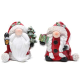 2 Pcs Christmas Gnomes Decorations Xmas Hat Gnome Figurines Decor Handmade Elf Scandinavian Tomte Gnomes States For Xmas Decor Gift - Christmas Party Home Decor