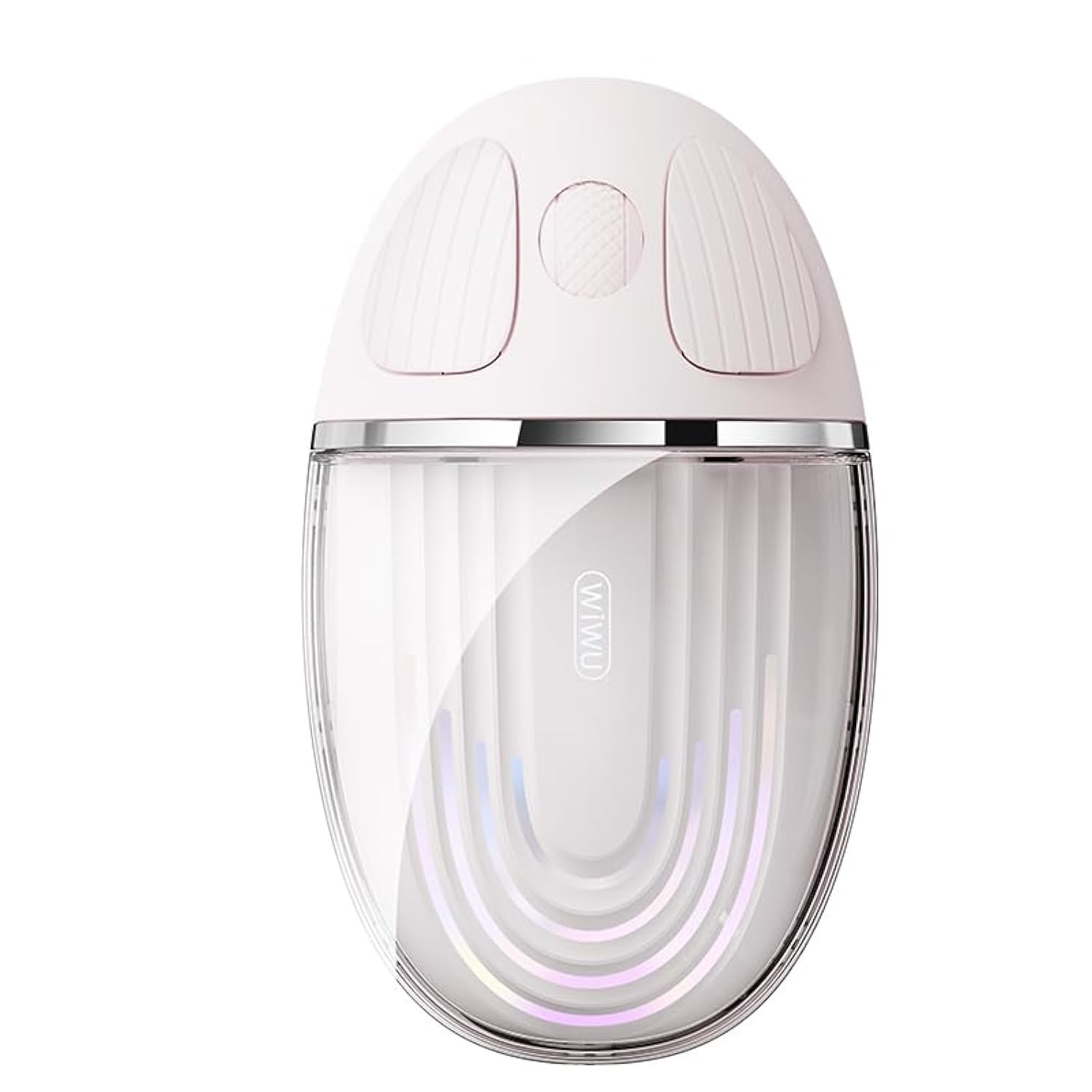 WIWU Magic Wireless Dual Mode Mouse - BT 5.0 + 2.4GHz, Rechargeable, Silent Click, Ergonomic Design for Smooth Navigation on Computers and Laptops, (Pink)