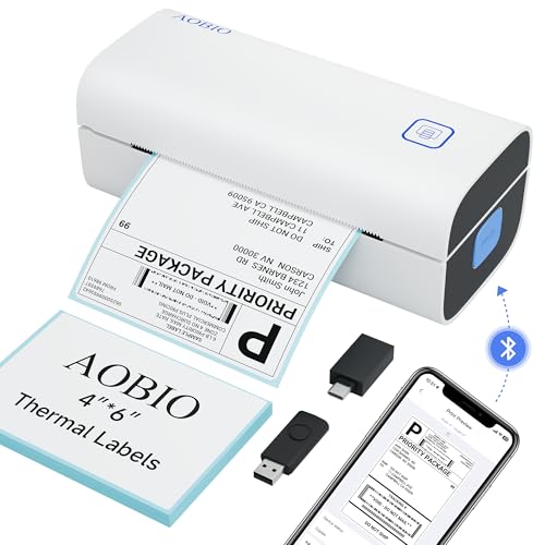 Thermal Shipping Label Printer - 4X6 Label Printer For Small Business - Desktop Barcode Printer