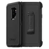 OtterBox Samsung Galaxy S9+ Defender Series Case - BLACK, rugged & durable, with port protection, includes holster clip kickstand