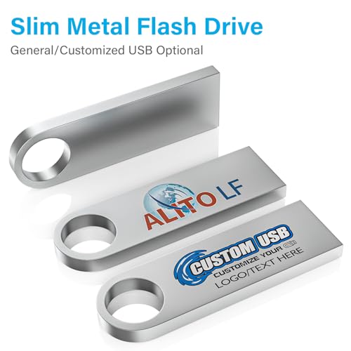 32Gb Flash Drive 10 Pack, Metal Usb 2.0 Thumb Drives With Keychains Usb Sticks Pendrives (Sliver)