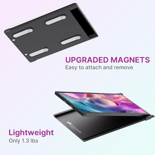 Lite New Mobile Pixels Portable Monitor (2026 Upgraded), 12.5" Full Hd Ips Laptop Screen Extender, Usb C/Hdmi Powered Plug And Play,Windows/Mac/Android/Switch Compatible (Jadeite Green)