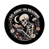 Go Away I'M Reading Book Lover Booktrovert Librarian Bookish Popsockets Adhesive Popgrip