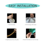 8.2Ft & 4.9Ft Free Bending Half Arch Balloon Column Stand Kit w/ Base Backdrop