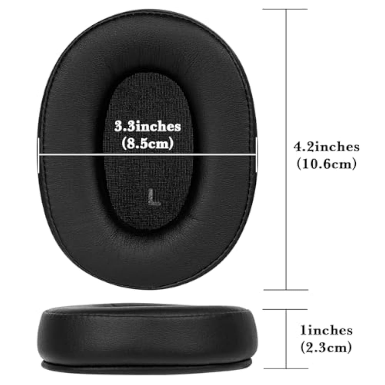 Replacement Ear Pads For Audio Technica Ath-M50X, Ath-M50Xbt, Ath-M60X, Ath-M50Xbt2, Ath-M50, Ath-M40X, Ath-M30, Ath-M20, Ar5Bt Headphones (Protein Leather/Black)