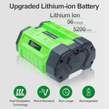 Replacement For Ego 56V Battery 5.2Ah Ba2800 Ba4200 , Compatible With All 56 Volt Cs1604 Cs1804 Cs1403 Ht2400 Lb6504 Lb5804 Lb6500 Lb4800 Hta2000 Ph1400
